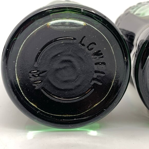 2 Vintage Coca-Cola Green Hobbleskirt Bottles Unopened Lowell MA Scottsbluff NE - Picture 8 of 9